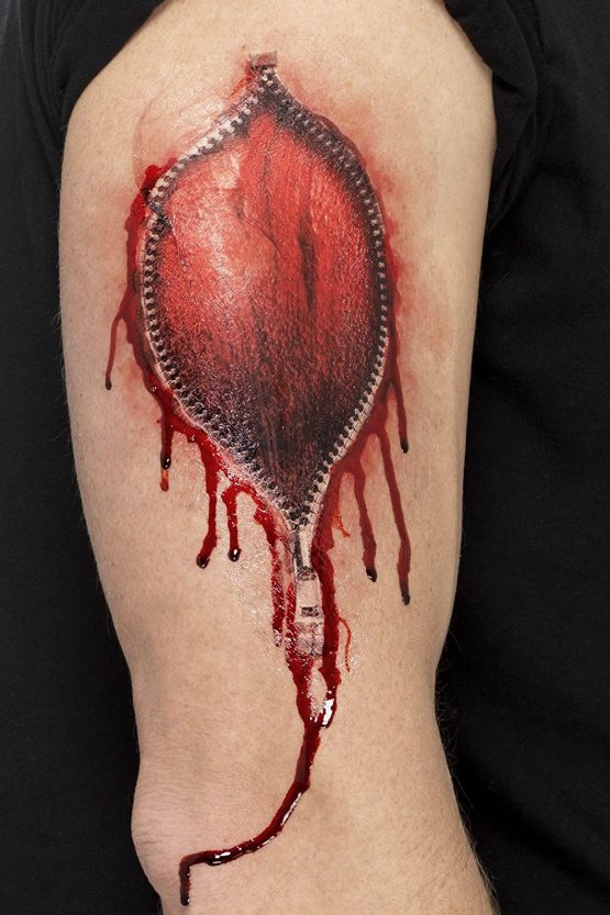 Ripped Skin Tattoo Transfer