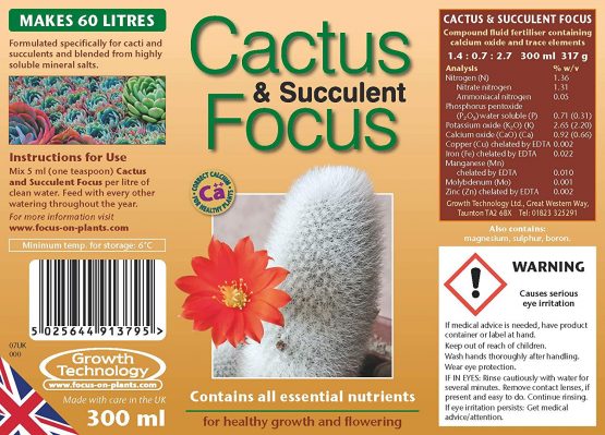 Growth Technology Ltd GTCAF300 Cactus and Succulent Focus 300ml - Black - Image 2