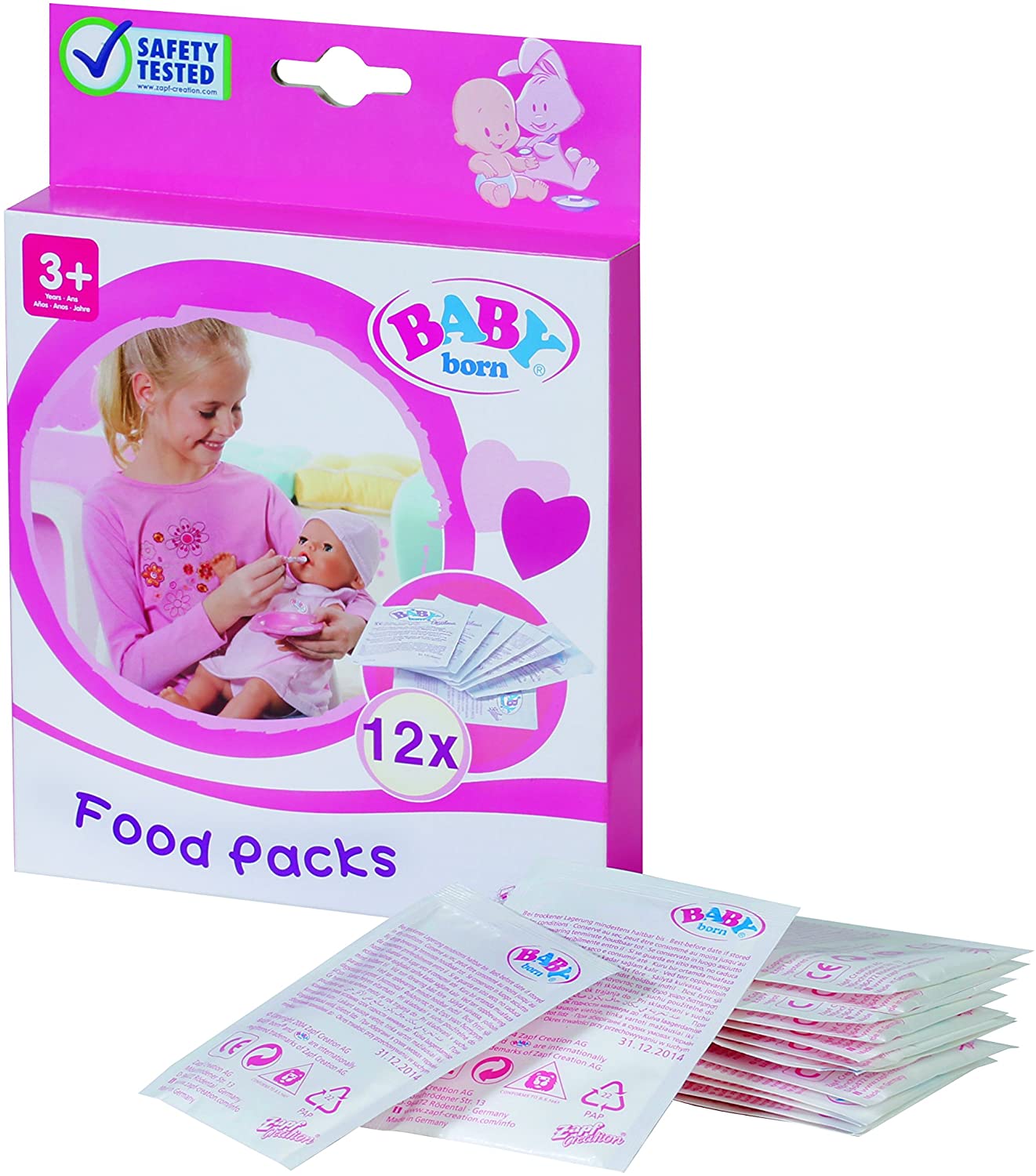 BABY born 779170 Food Sachets for Doll, Easy for Small Hands Creative Play Promotes Empathy and Social Skills - Image 2