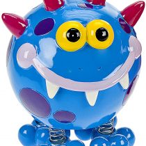 Cute Blue Monster Childrens Piggy Bank Money Box Gift for Boys or Girls