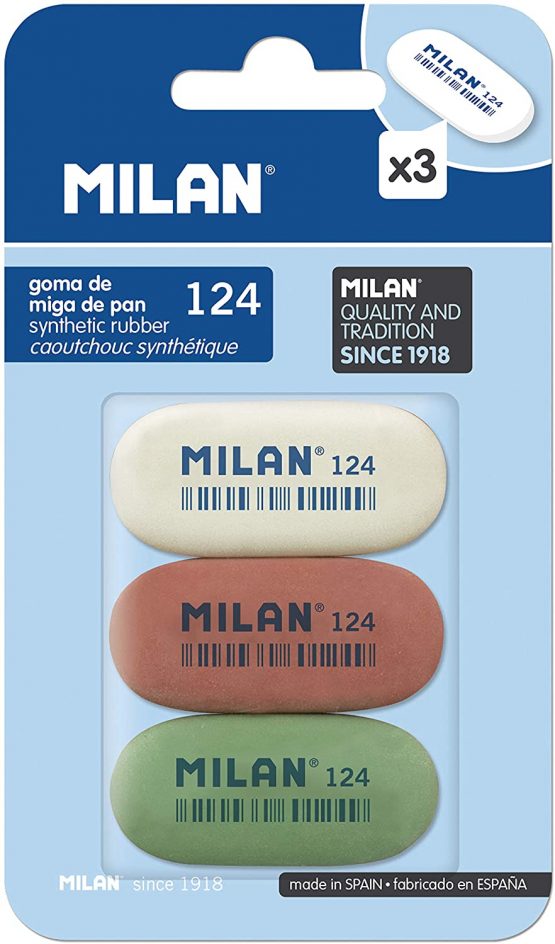 Blíster 3 gomas de borrar miga de pan 124