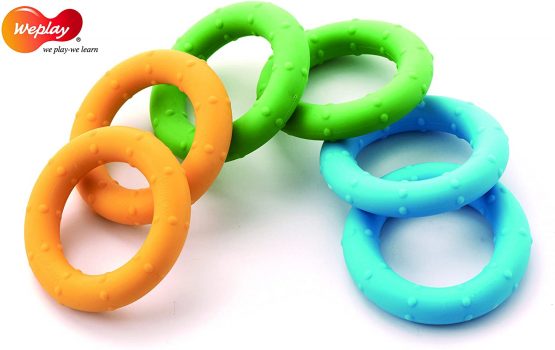 EDUPLAY EduplayKT3002-006 6-Pieces Squeezer Set, 6.5 x 1.3 cm, Multi-Color