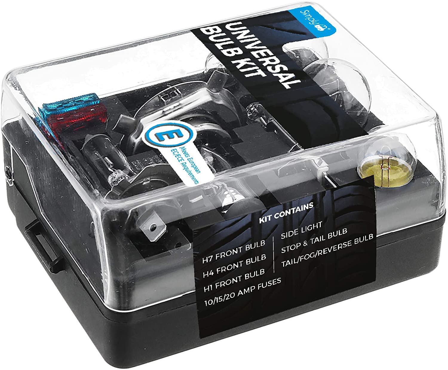 Simply UKB1 Universal Headlight Bulb Kit, Includes 7 Multiple Standard Car Bulbs,H1,H4,H7 and Others Main Types - Image 3