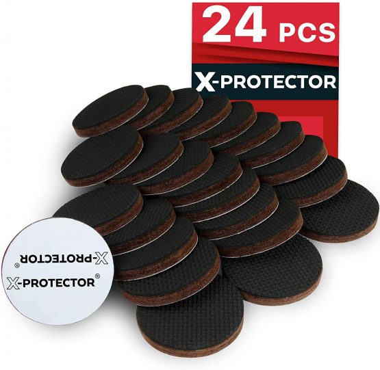 Furniture Pads X-PROTECTOR - Non Slip Pads - Premium 24 pcs 50mm - Floor Protector Pads - Rubber Feet for Furniture Feet – Ideal Floor Protectors for Keep in Place Furniture. Stop Your Furniture!
