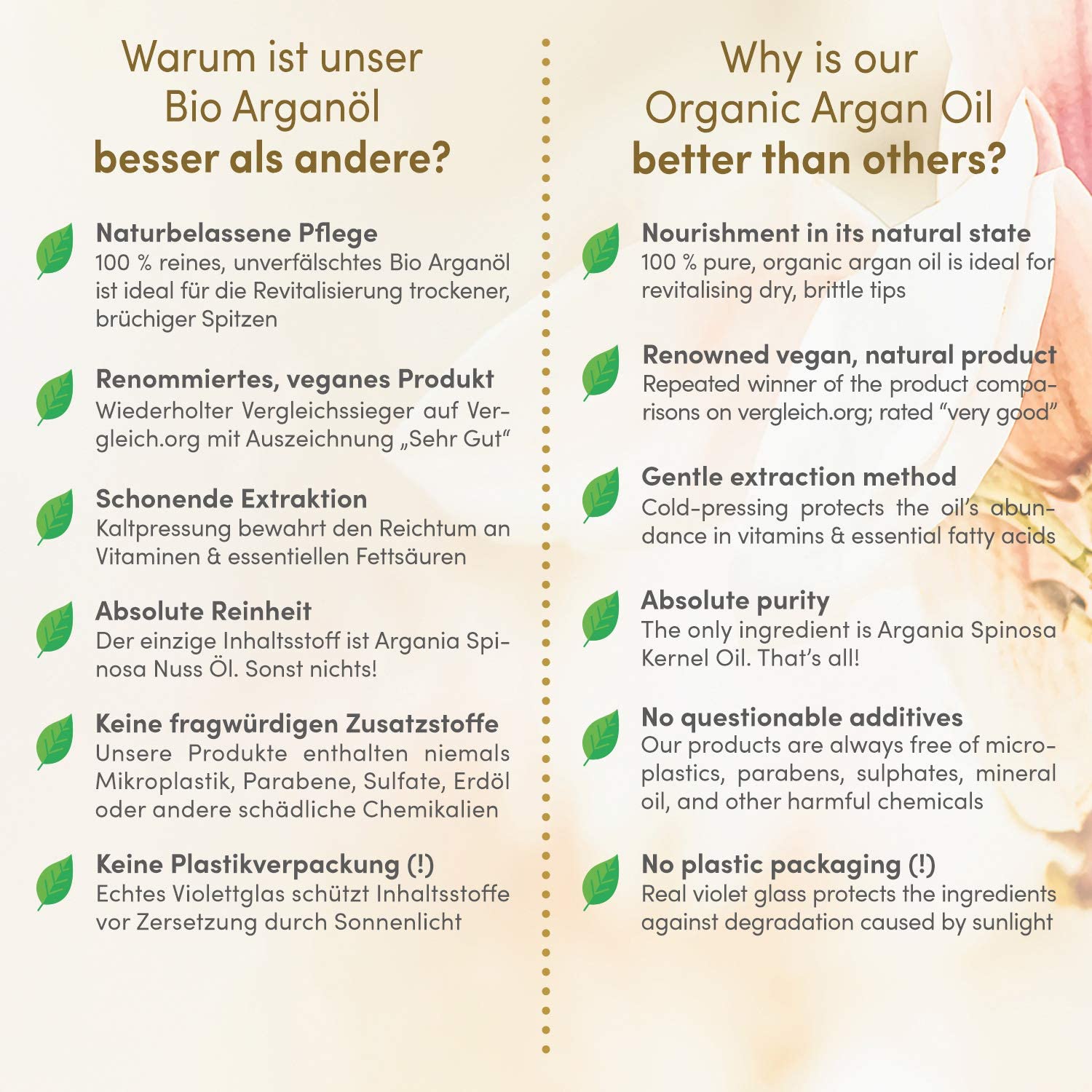 Satin Naturel Argan Oil for Hair Skin and Nails 100ml, Natural Moisturiser, Organic Hair Growth Oil for Healthy Hydrated Hair - Image 3