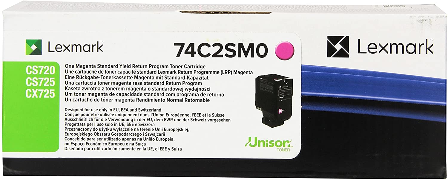 Lexmark 74C2SM0 Original Toner Cartridge - Magenta - Image 2