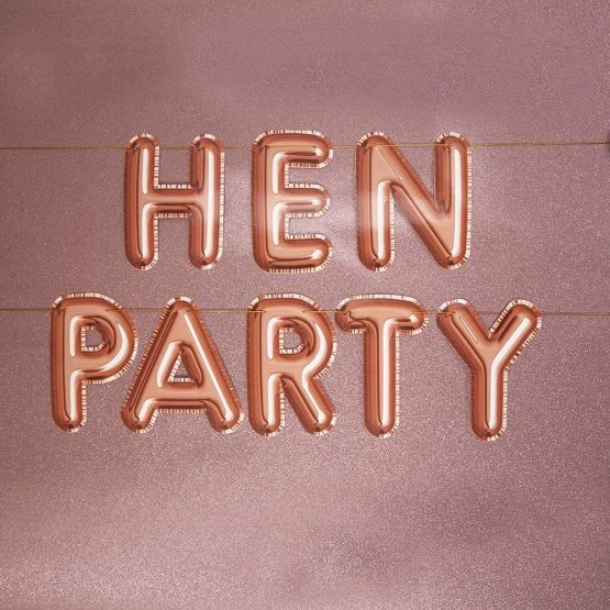 Neviti 773970 Glitz & Glamour-Hen Party Paper Bunting Garland, Pink/Rose Gold, 0 x 0 x 0 - Image 2