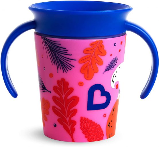 Munchkin Miracle 360 WildLove Trainer Cup, 6 oz/ 177 ml, Fox - Image 4