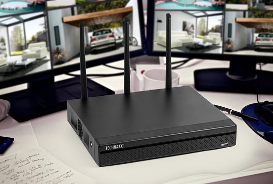 Technaxx Germany WiFi NVR-Recorder Security Network Video Recorder WiFi Wireless Camera Connections WorldWide Access Alarm Activation System Real Time Monitoring TX-64 - Image 2