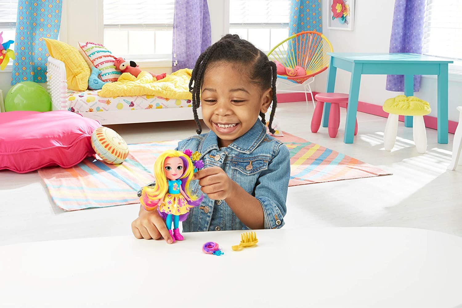 Nickelodeon Sunny Day POP-In Style Hair Charm Sunny Doll, Multicoloured, 6 inches - Image 2
