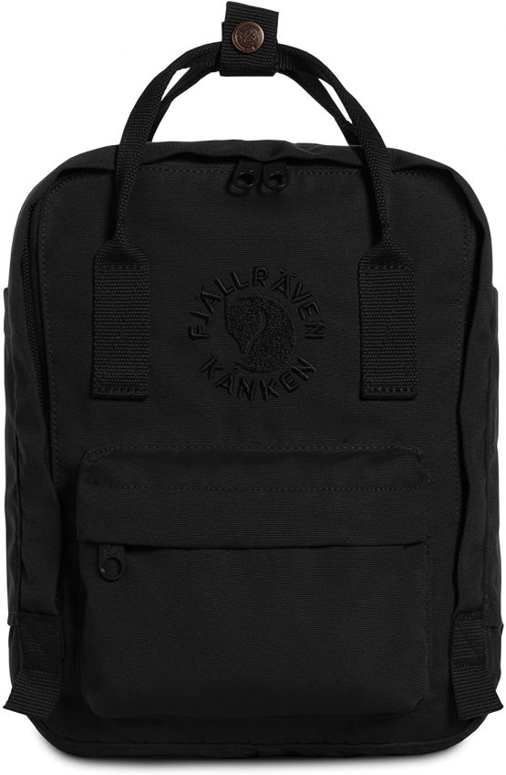 Fjällräven Re-Kånken Mini Kinder Backpack,Black,13 x 20 x 29 cm