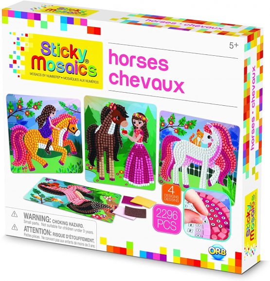 ORB 50993.0 Sticky Mosaics Horses, Multi - Image 3