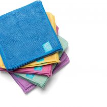 Cheeky Wipes - 25 Microfibre Washable Baby Wipes, 15x15cm Multi-Colour Rainbow Pack Washcloths, Extra Soft & Reusable, Perfect for Baby's Hands & Face