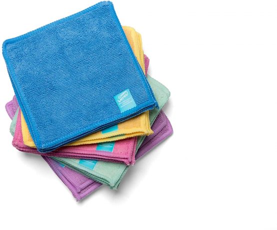 Cheeky Wipes - 25 Microfibre Washable Baby Wipes, 15x15cm Multi-Colour Rainbow Pack Washcloths, Extra Soft & Reusable, Perfect for Baby's Hands & Face