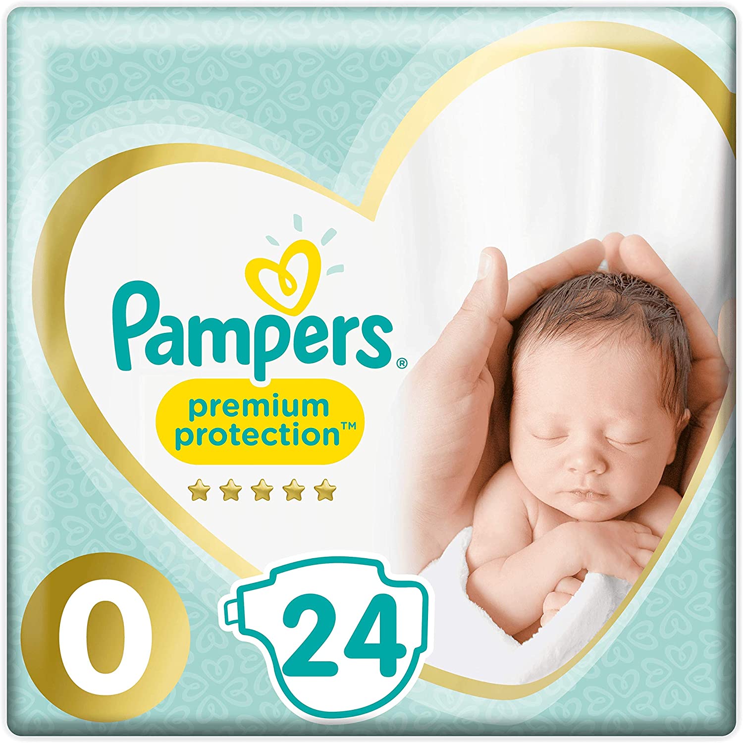 Pampers Premium Protection S0 x24, White, Size 0 (24 Count)