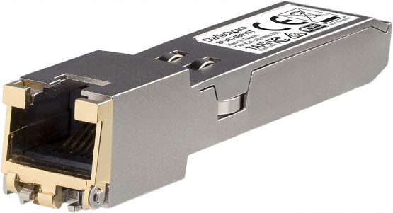 StarTech HPE 813874-B21 Compatible SFP+ Module - 10GBASE-T - SFP to RJ45 Cat6/Cat5e - 10GE Gigabit Ethernet SFP+ - RJ-45 30m - HPE BladeSystem, c-Class (813874B21ST)