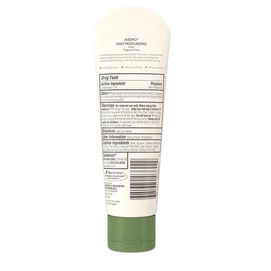 Aveeno Daily Moisturizing Body Lotion with Soothing Oat and Rich Emollients to Nourish Dry Skin, Fragrance-Free, 2.5 fl. oz (pack of 2) - Image 2