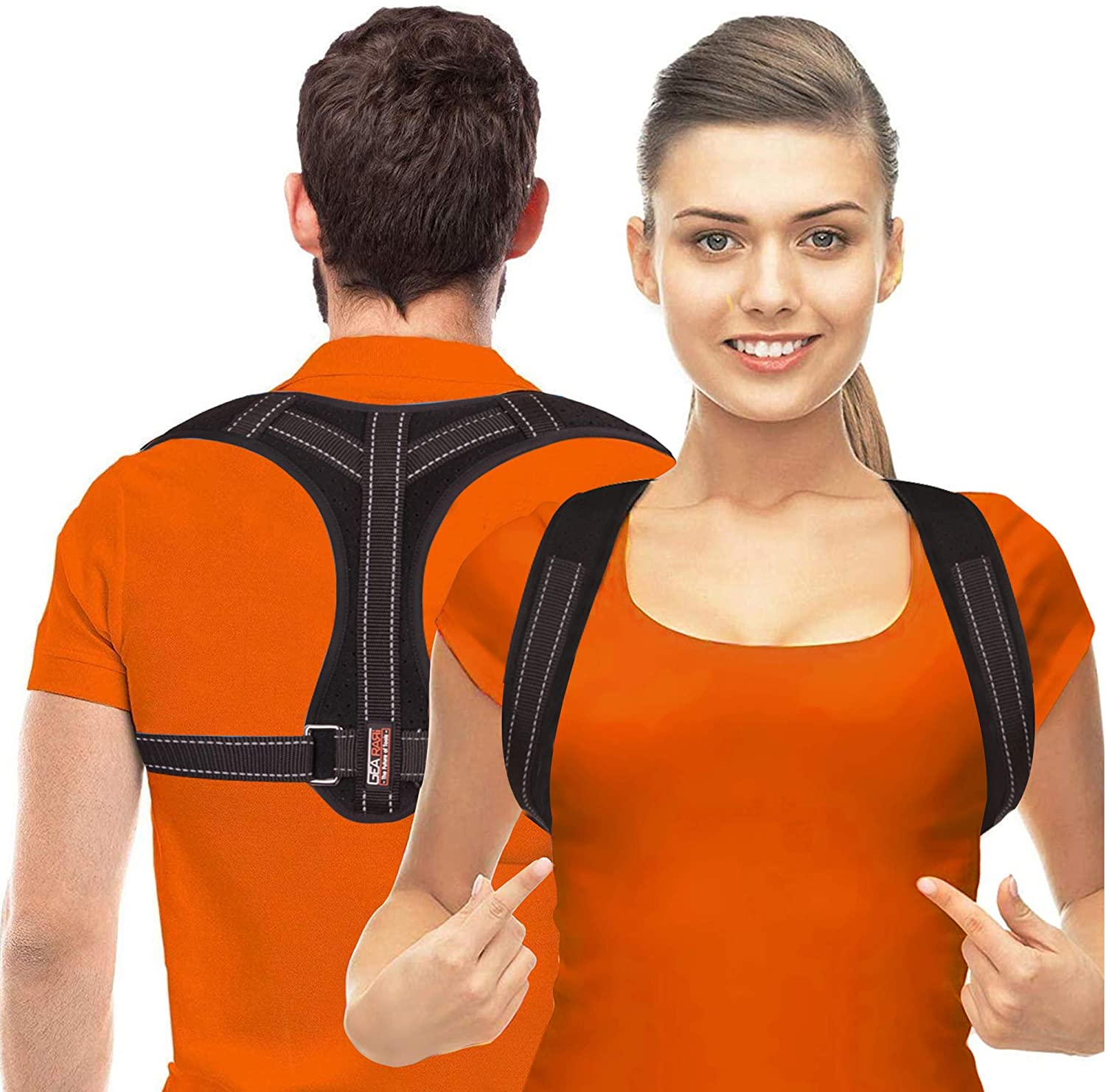 Posture Corrector for Men and Women Upper Back Brace for Clavicle Support Adjustable Back Straightener and Providing Pain Relief from Neck