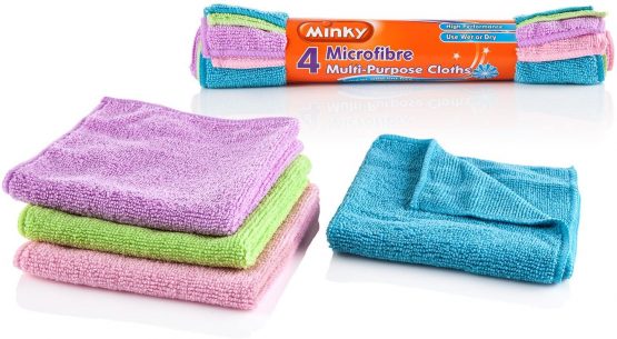 Minky Microfibre Multi-Purpose Cloths, Pack of 4 - Image 3