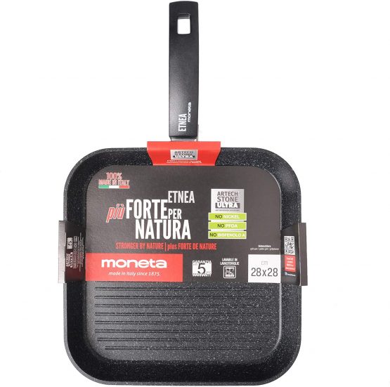 Moneta Square Grill Pan 28 x 28 cm, Aluminum, Black - Image 3