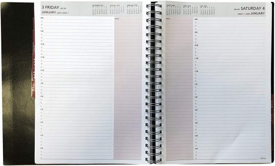 Collins Leadership A4 Day to Page (Appointments) 2019-2020 Diary - Graphite - Image 2