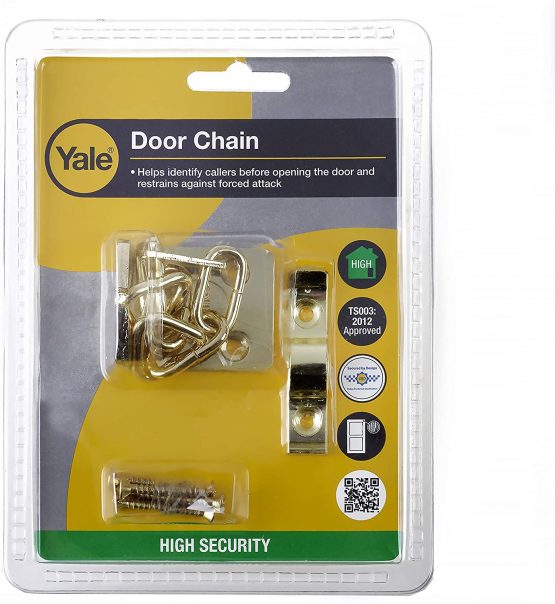Yale V-WS6-CH TS003 Door Chain, 13.5 Centimeter (5.25 inches) Chain Length, Polished Chrome Finish, High Security, Visi Packed, Suitable for Wooden Doors - Image 3