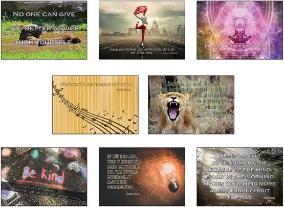 Inspirational Mindfulness Postcard Set of 40 Postcards. 40 Different Motivational and Mindful Quotes (40) - Image 3
