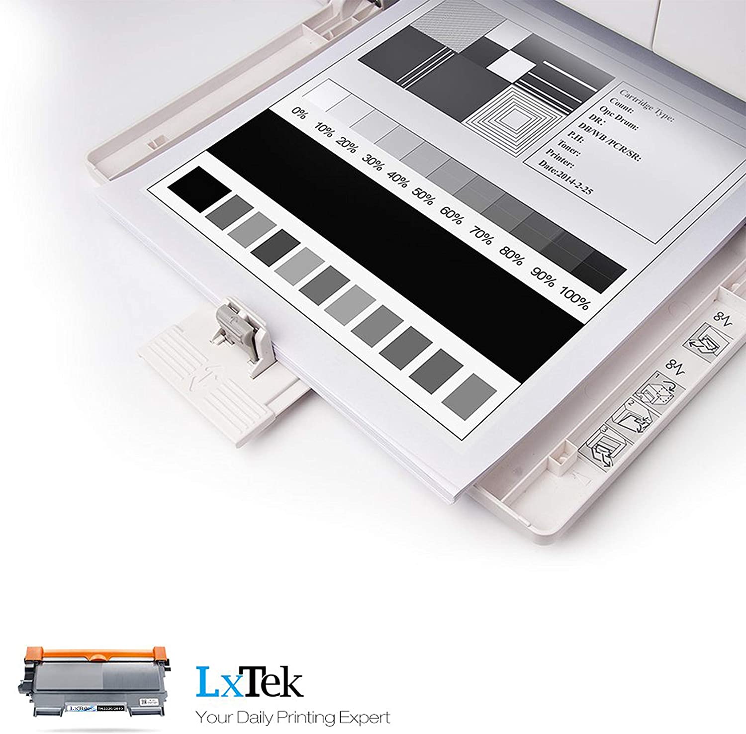 LxTek TN2220 Compatible Toner Cartridge Replacement for Brother TN2220 TN-2220 TN2010 TN-2010 Compatible with HL-2130 2240 2240D 2250DN 2270DW 7360N 7055 7055W 7060D 7070DW FAX-2840 (Black,2-Pack) - Image 4