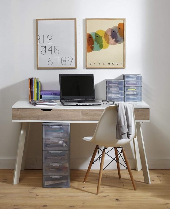 Sundis 24.5 x 18.5 x 25.5 cm Orgamix Mini Storage Tower, Transparent - Image 3