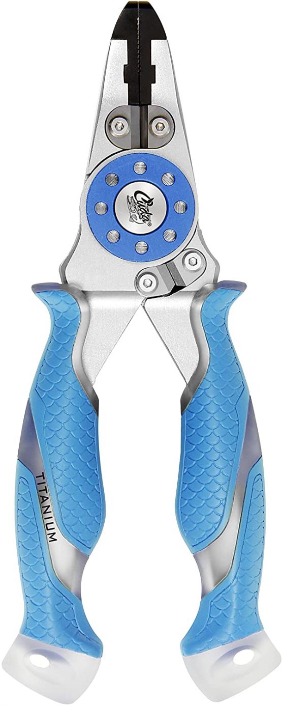Cuda Unisex's Mono/Braid Fishing Plier and Wire Cutter-Blue, 7.5-Inch