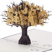 Golden Wedding Anniversary 3D Card - Golden Wedding Anniversary Gifts, 50th Wedding Anniversary Pop Up Card, Golden Wedding Cards, Handmade Cards by Cardology