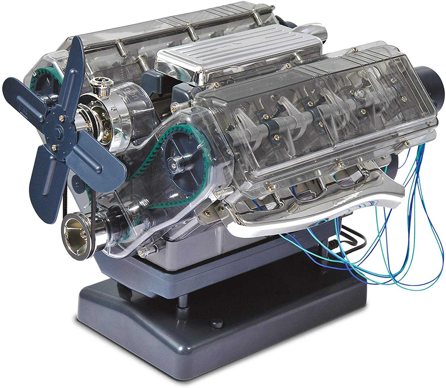 Machine Works Build Your Own V8 Engine Toy, Replica Model Building Kit, Features Augmented Reality, Sounds and Illumination - Image 2