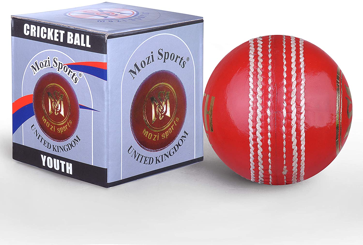 Mozi Sports® Youth Junior Cricket Ball Leather School Club Balls Weight