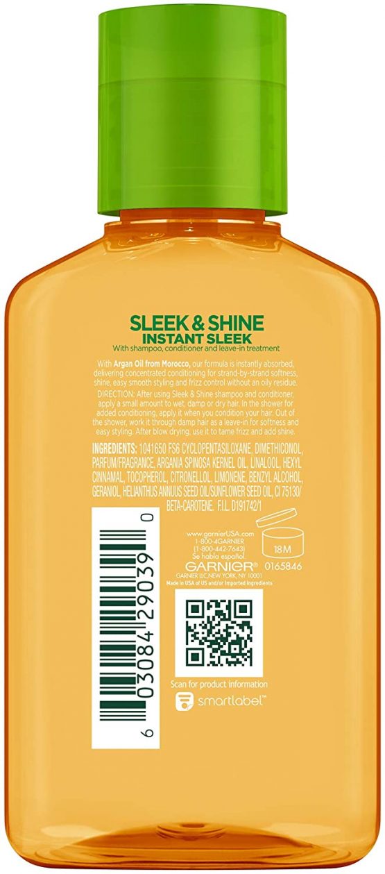 Garnier Fructis Sleek & Shine Moroccan Sleek Oil Treatment, Frizzy, Dry Hair, 3.75 fl. oz. - Image 2