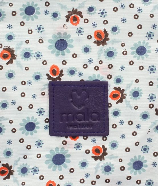 Mala Leather CARA Collection Coin Purse with Keyring 4108_73 Purple - Image 3
