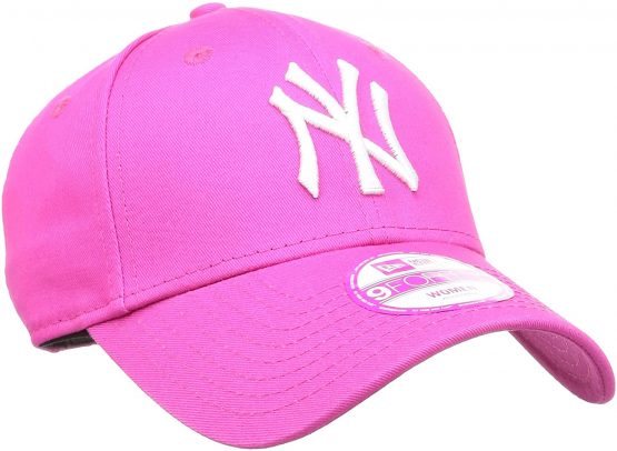 New Era 9Forty Womens Fashion ESS NY Yankees Baseball Cap - Pink/White