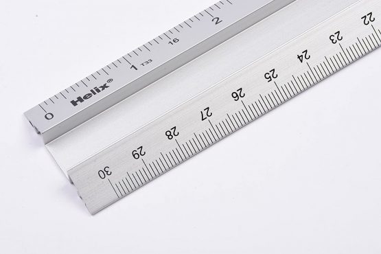 Helix 12 inch 30cm Non-Slip Metal Safety Ruler - Image 3