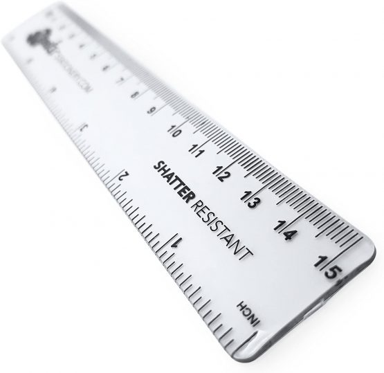 Monster Stationery - 6 Inch / 15cm Transparent Rulers - Shatter Resistant - Pack of 2 - Clear - Image 3