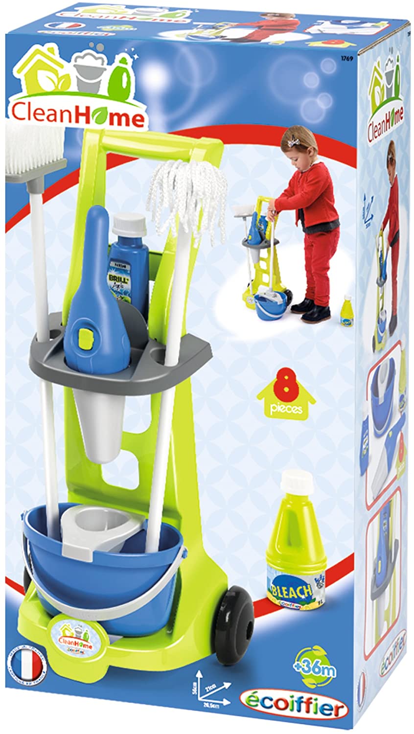 Ecoiffier 1769 Cleaning Trolley Including Vacuum Cleaner - Image 3