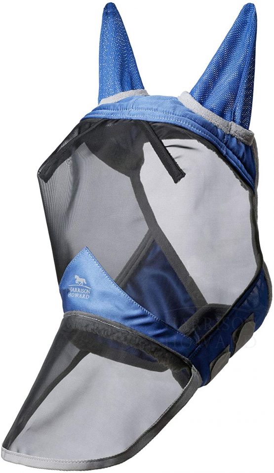 Harrison Howard CareMaster Pro Luminous Fly Mask Full Face Aquamarine (XL; Extra Full) - Image 2