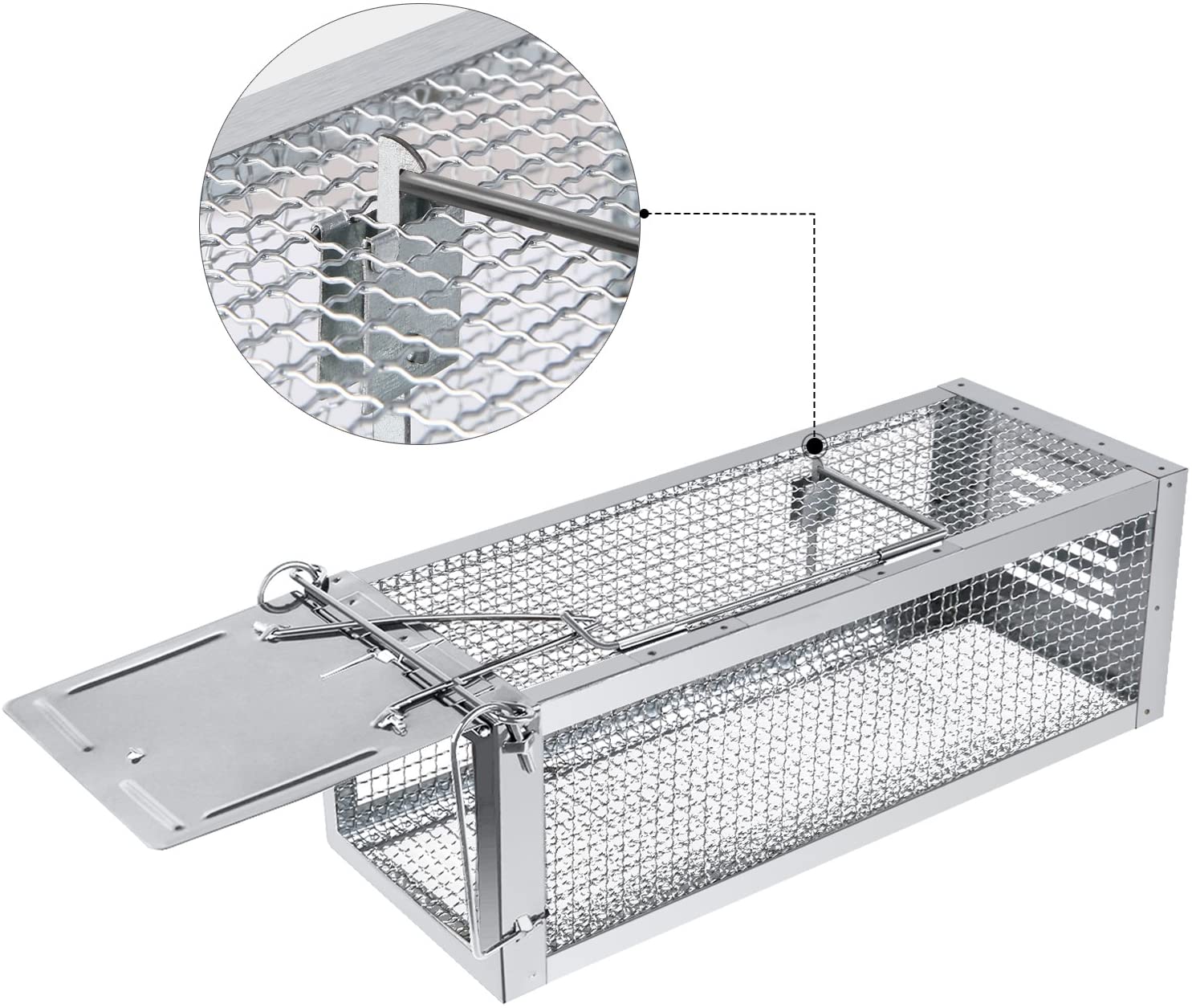 RatzFatz Mouse Trap Humane Multi Catch Rat Trap No Kill, Reusable, Upgraded LiveCatch Mouse