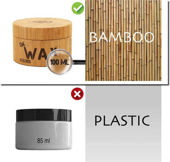 Da'Dude Da'Wax, Hair Wax for Men, Strong-Hold Mens Hair Wax in Bamboo Tub & Gift Bag - Image 2