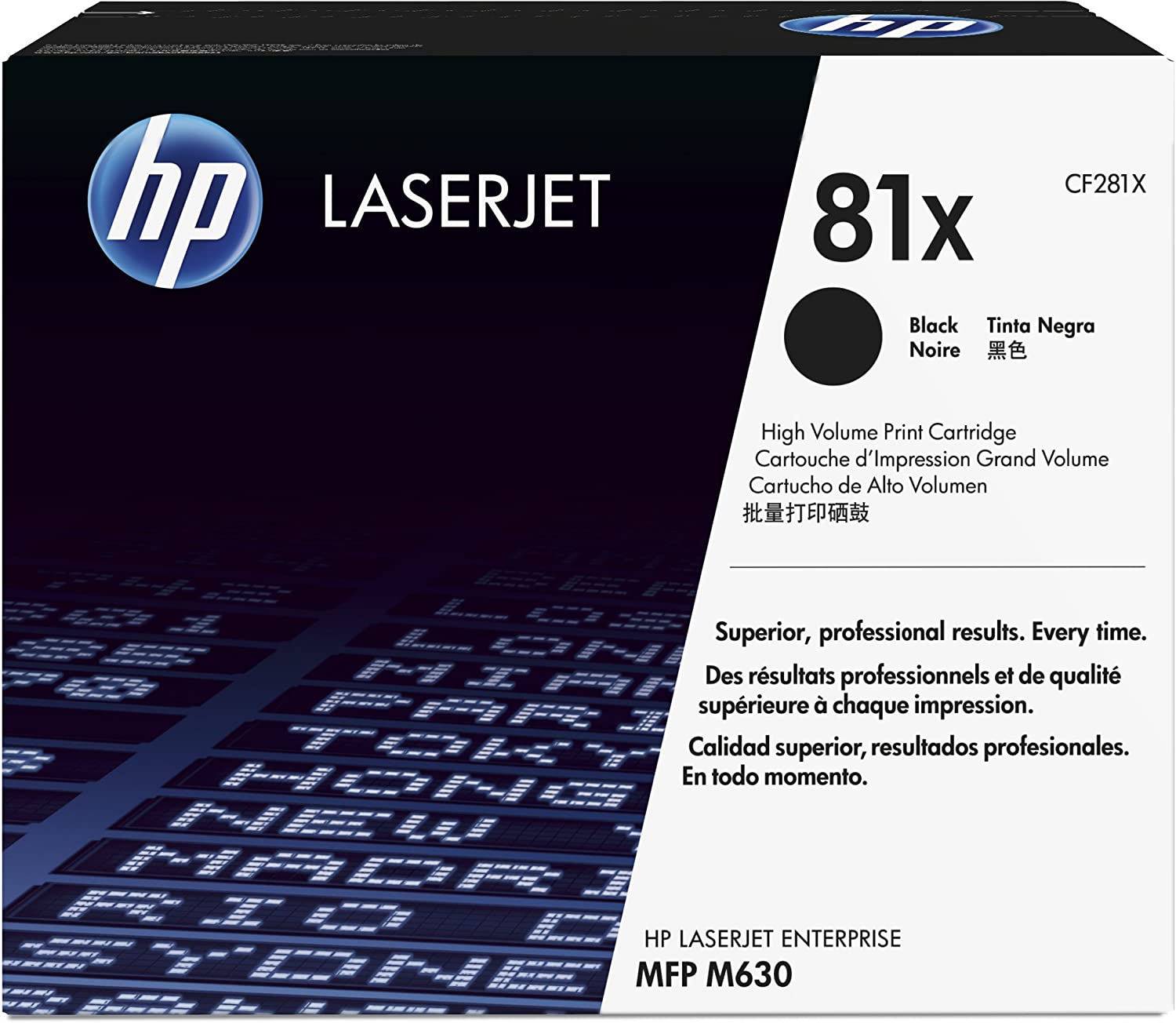 HP CF281X 81X High Yield Original LaserJet Toner Cartridge, Black, Single Pack