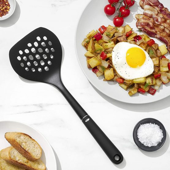 OXO Good Grips Nylon Round Turner INOXO.1190200ML, Inoxidable, Black - Image 4