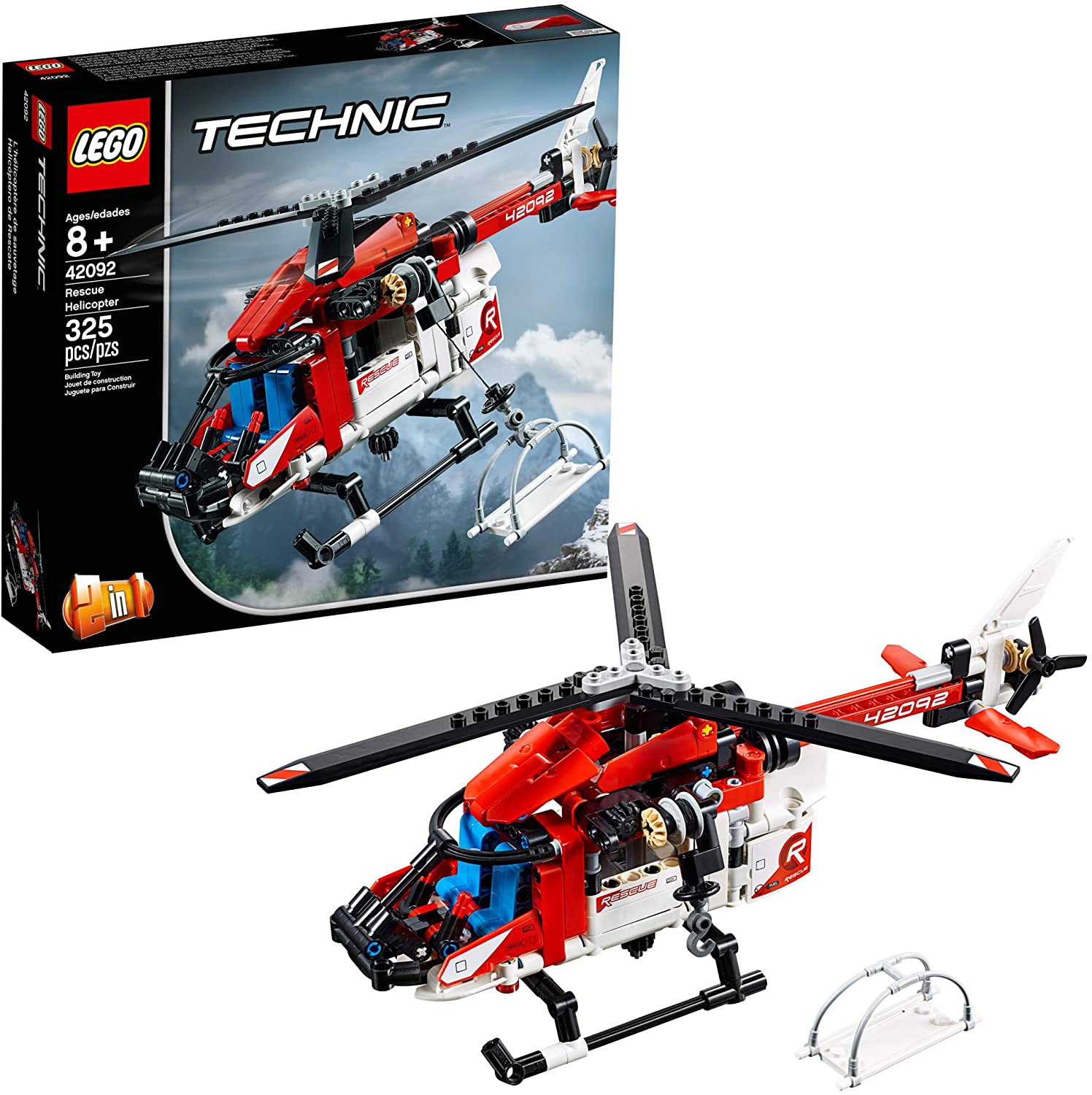 Technic LEGO Rescue Helicopter 42092 Building Kit , New 2019 (325 Piece),White