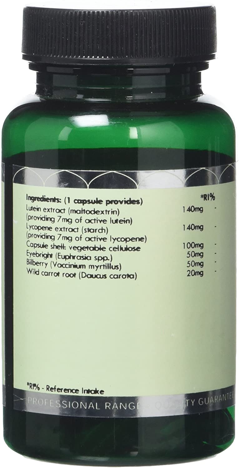 Eyebright Plus, Blend of Natural Eyebright, Lutein, Astaxanthin, Bilberry, Lycopene, 60 Vegan Capsules, Non-GMO - Image 2