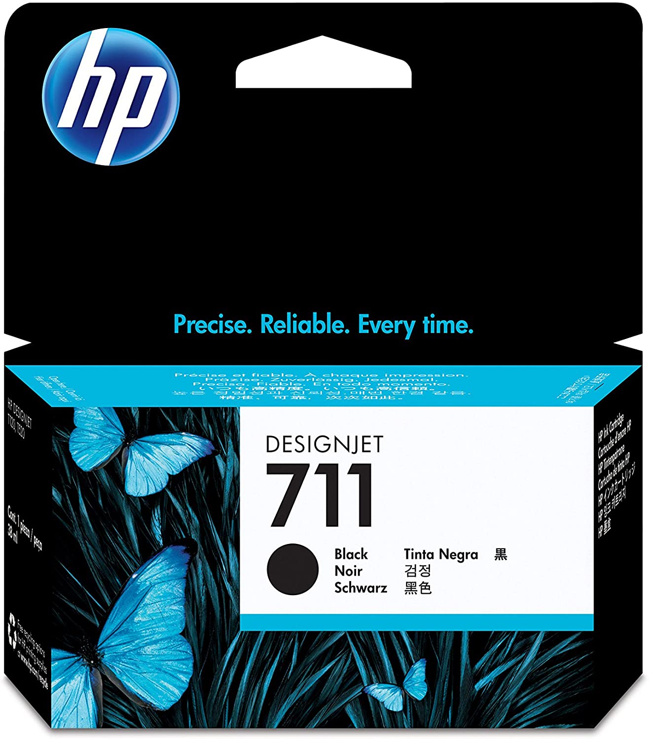 HP 711 - CZ129A - 1 x Black - Ink cartridge - For DesignJet T120 ePrinter, T520 ePrinter, Standard - Image 2