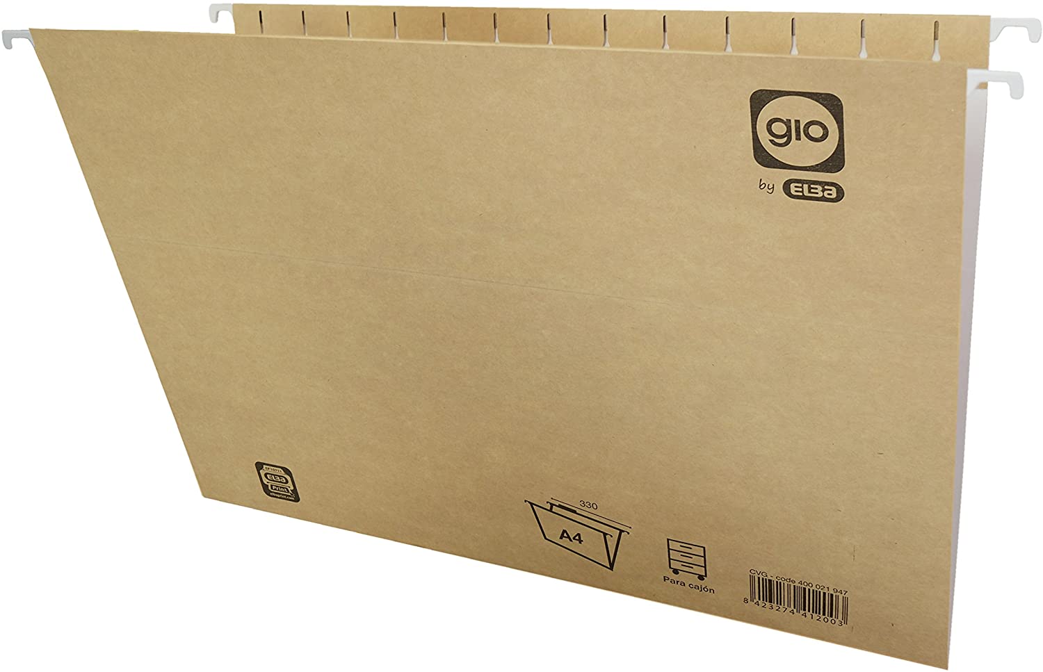 Elba Gio - Bag of 10 Suspension Files for Drawer A4, Bicolor, two-tone - Image 2