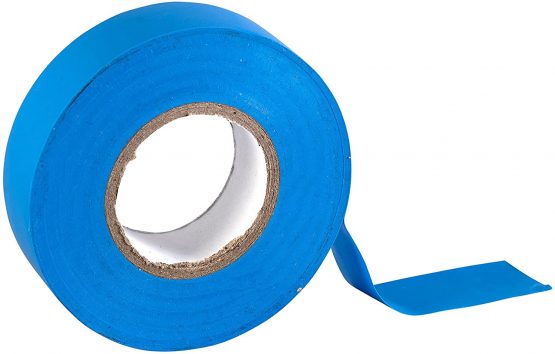 Gocableties Blue PVC Electrical Insulation Tape, 19mm x 20m, Strong Roll of Tape