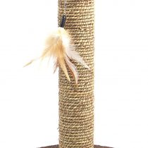 Rosewood Natural Seagrass Feather Post Cat Scratcher